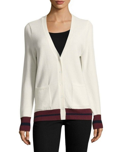 Joie Women's White Siddie Wool Cardigan size S 151657