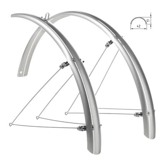 WAG Crsitina 28´´ x 42 mm mudguard set