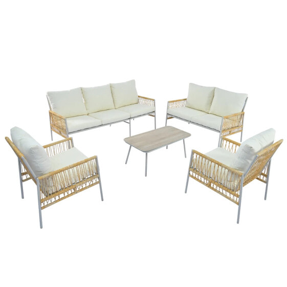 Gartenlounge-Set MetalRattan VII