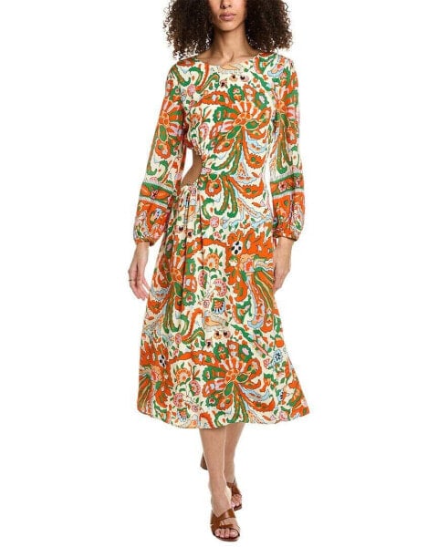 Ba&Sh 3/4-Sleeve Midi Dress Women's