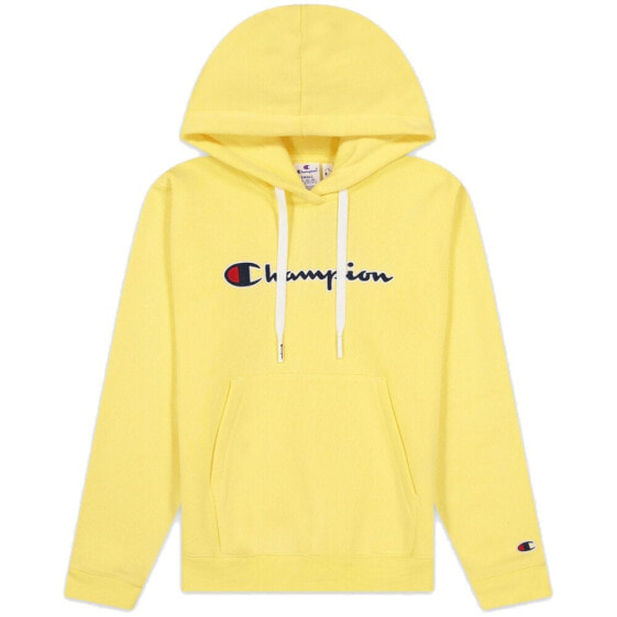 Champion Wmns Organic Cotton Blend Script Logo Hoodie