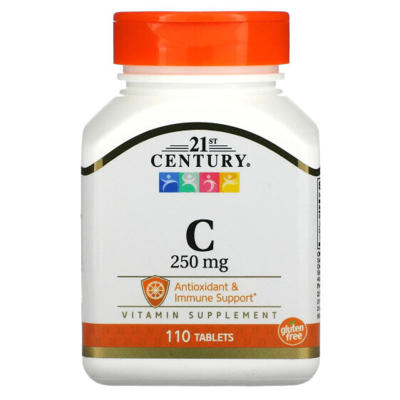 Витамин C, 250 мг, 110 таблеток 21st Century