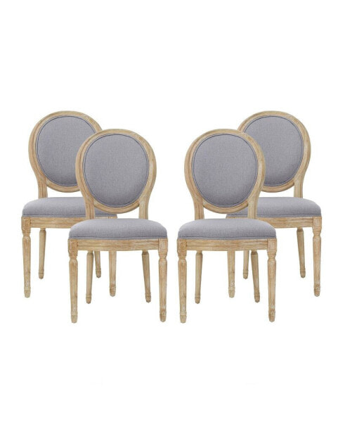 Phinnaeus French Country Dining Chairs Set, 4 Piece