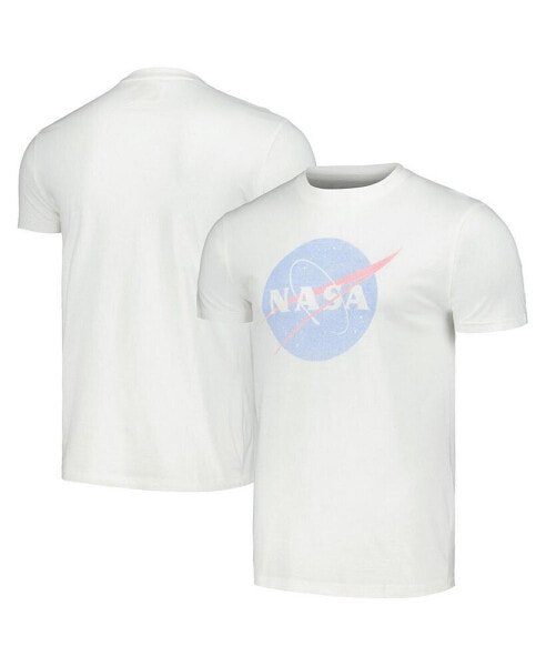 Men's White NASA Vintage Like Fade T-Shirt