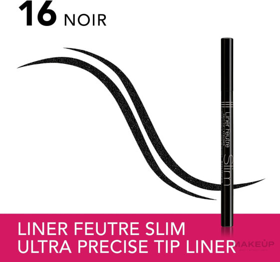 Eyeliner - Bourjois Liner Feutre Slim 16 - Noir