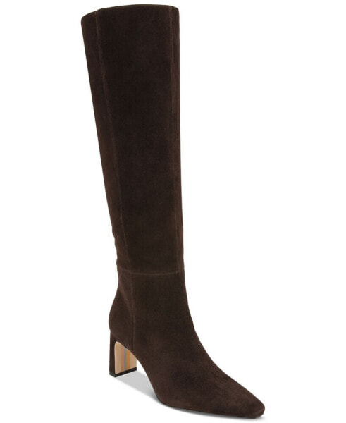 Sylvia Snip-Toe Knee-High Dress Boots