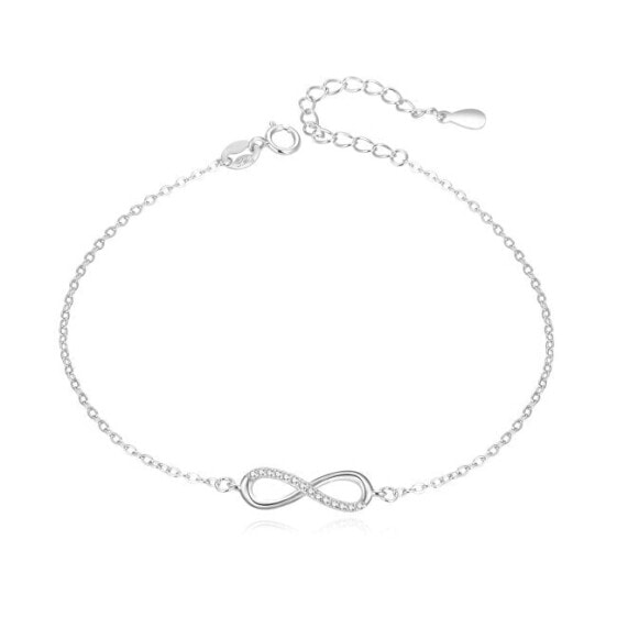 Charming silver infinity bracelet AGB592 / 21