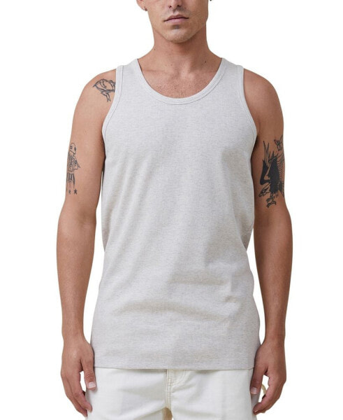 Men's Loose Fit Rib Tank Top