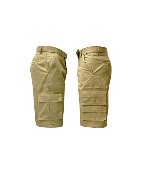 Men's 7-Pocket Cargo Belt Shorts
