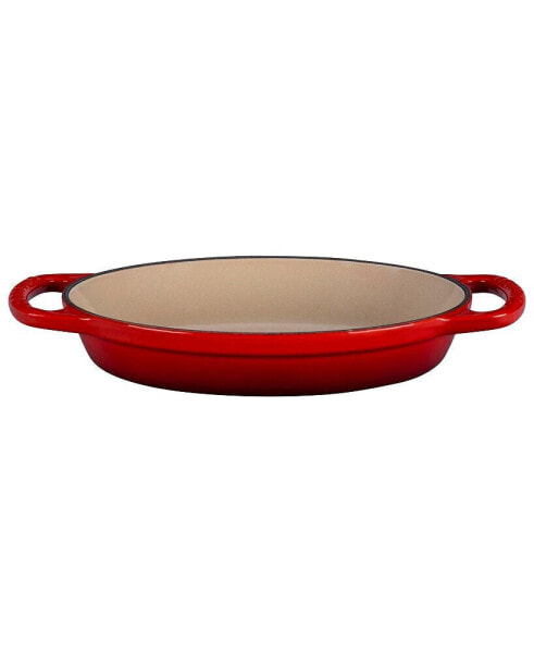 8" - 5/8 Quart Enameled Cast Iron Oval Baking Dish
