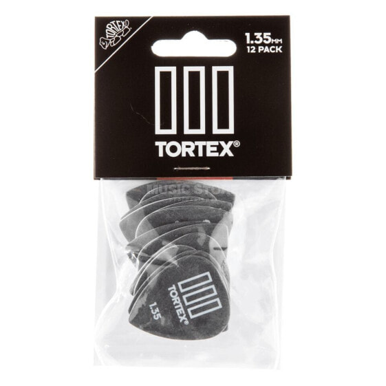 Dunlop Tortex III 462 Picks 1,35 12-Pack, black