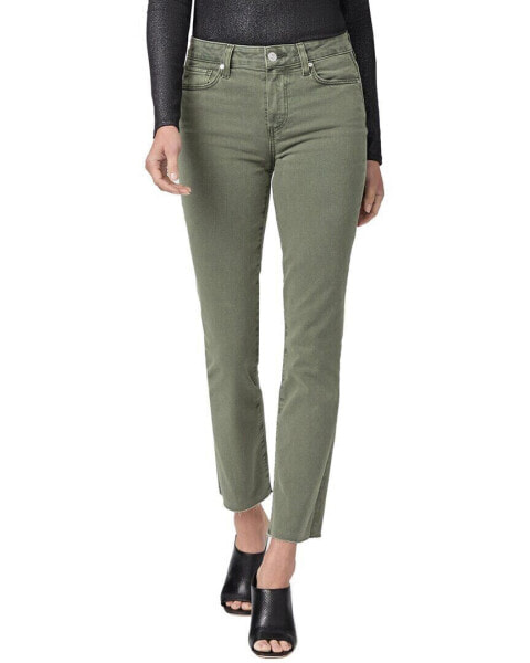 Paige Cindy Vintage Brushed Olive High Rise Straight Ankle Jean Women's 23