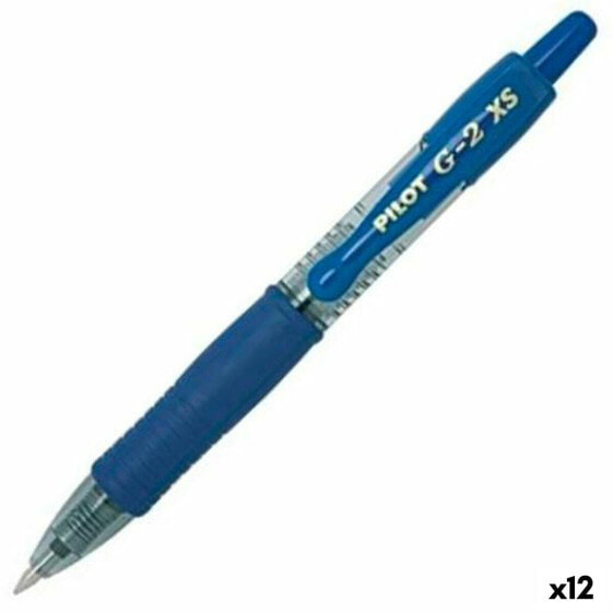 Ручка гелевая PILOT Roller G-2 XS Синяя 0,4 мм (12 штук)