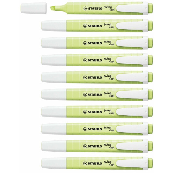 Флуоресцентный маркер Stabilo Swing Cool Лаймовый зеленый 10 Предметы