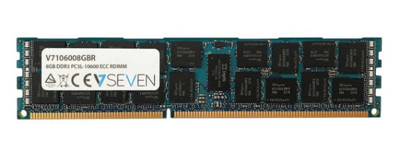 V7 8GB DDR3 PC3-10600 - 1333mhz SERVER ECC REG Server Memory Module - V7106008GBR - 8 GB - 1 x 8 GB - DDR3 - 1333 MHz - 240-pin DIMM