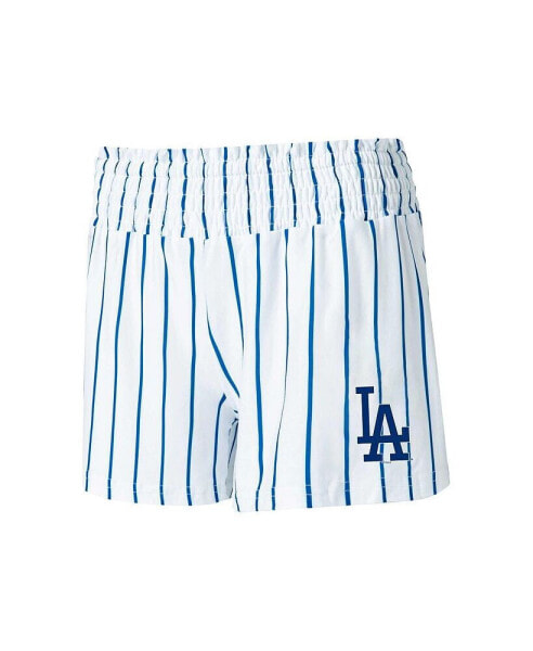 Пижама Concepts Sport женская "Los Angeles Dodgers" со штриховкой, белого цвета.