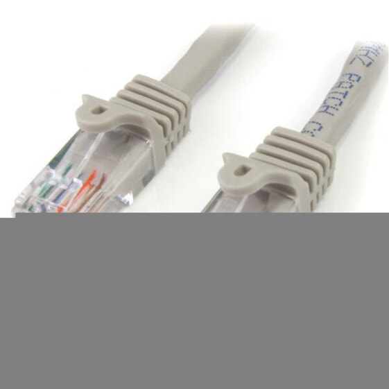 StarTech.com Cat5e Patch Cable with Snagless RJ45 Connectors - 1m - Gray - 1 m - Cat5e - U/UTP (UTP) - RJ-45 - RJ-45