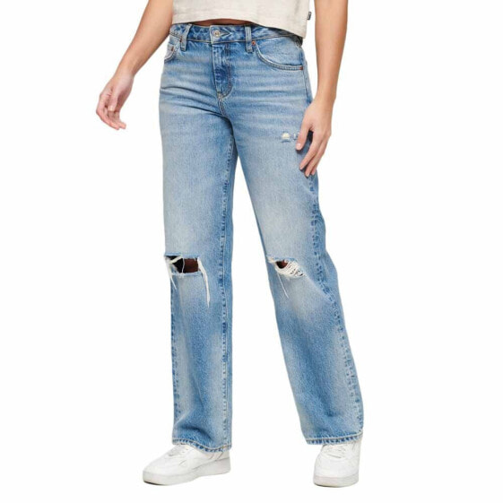 SUPERDRY Mid Rise Wide Leg jeans