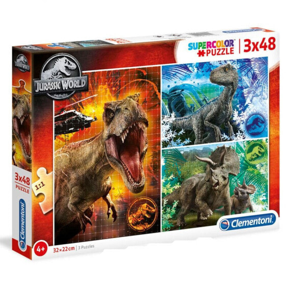 Пазл развивающий Clementoni Jurassic World 3X48 элементов