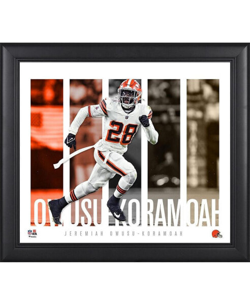 Jeremiah Owusu-Koramoah Cleveland Browns Framed 15" x 17" Player Panel Collage