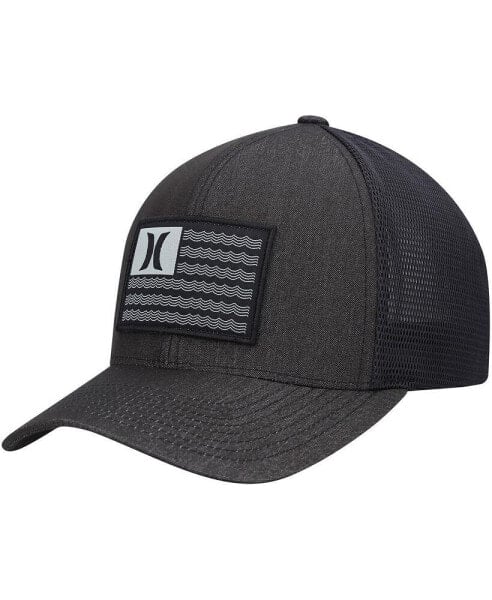 Men's Black Icon Flag Trucker Flex Hat