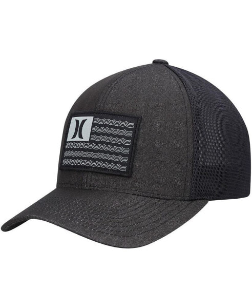 Бейсболка мужская Hurley Black Icon Flag Trucker Flex