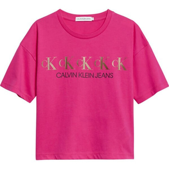 CALVIN KLEIN UNDERWEAR Repeat Foil Boxy short sleeve T-shirt