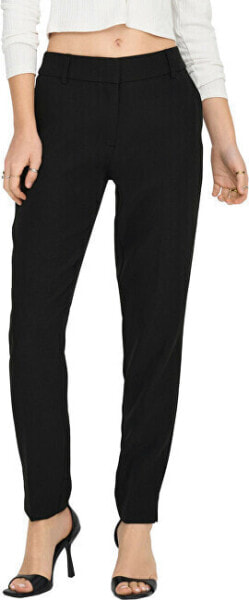 Dámské kalhoty ONLVERONICA-ELLY Slim Fit 15291514 Black