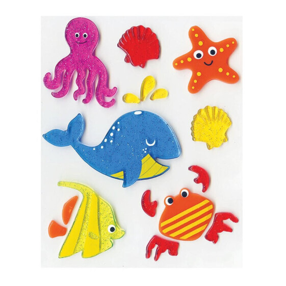 GLOBAL GIFT Deco Gel Fish Stickers