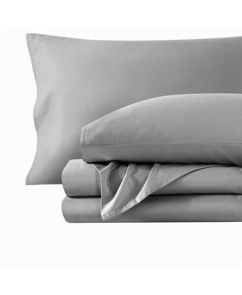 Organic Cotton Sateen Sheet Set King