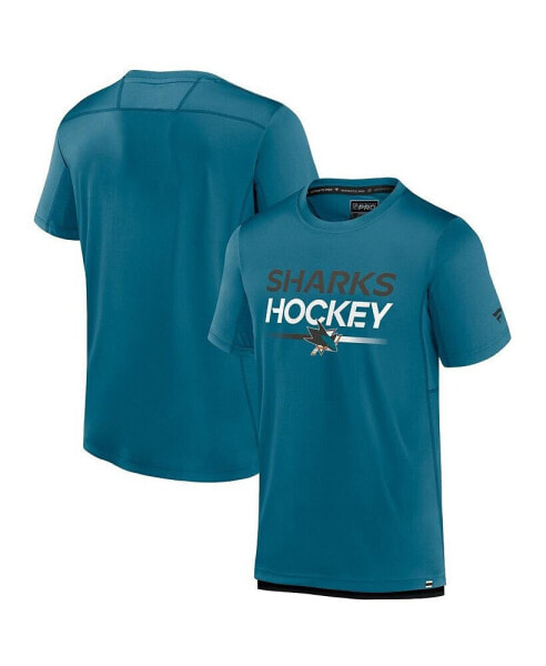 Men's Teal San Jose Sharks Authentic Pro Tech T-shirt