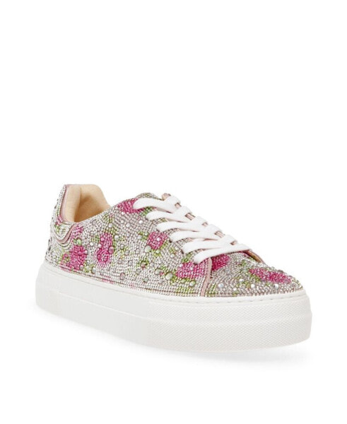 Betsey Johnson Women's Sidny Rhinestone Platform Sneakers