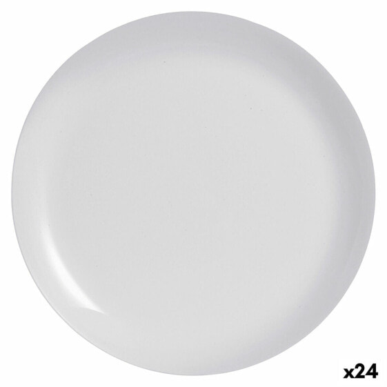Тарелка плоская Luminarc Diwali Серый Стекло закаленное (Ø 27 см) (24 штуки)