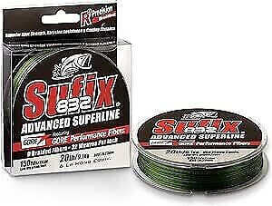 Sufix 832 Advanced Braid Braided Line (Assorted Sizes, 150yd, Lo-Vis Green)