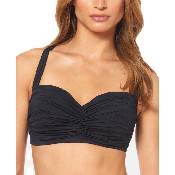 Bleu Rod Beattie Kore Womens Shirred Bandeau Top Black Size 40D