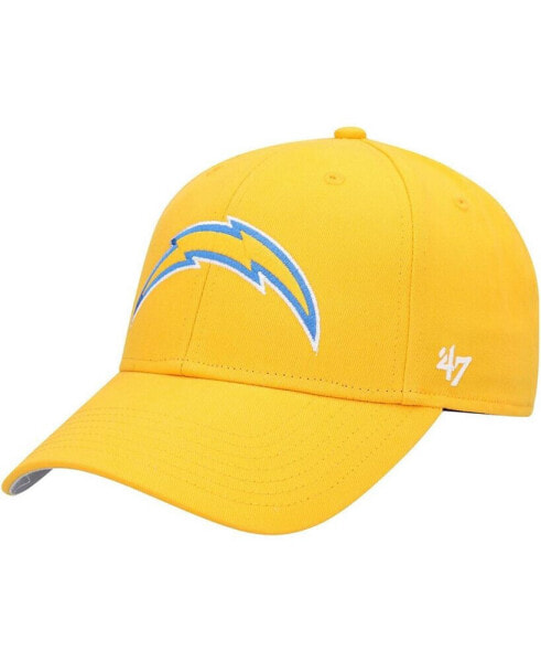 Boys Gold Los Angeles Chargers Basic Secondary MVP Adjustable Hat