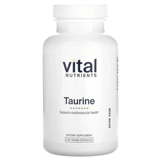 Аминокислоты Vital Nutrients Таурин, 120 веганских капсул