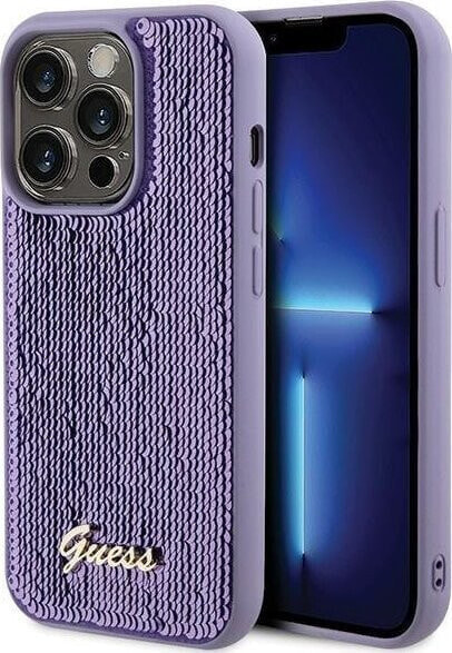 Guess Guess GUHCP15XPSFDGSU iPhone 15 Pro Max 6.7" fioletowy/purple hardcase Sequin Script Metal