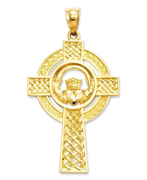 "Подвеска Macy's 14k Gold, Claddagh Cross"