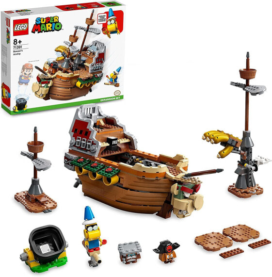 Lego 71391 Super Mario Bowser's Airship - expansion set, buildable Children's Toy to collect, gift idea with 3 figures.