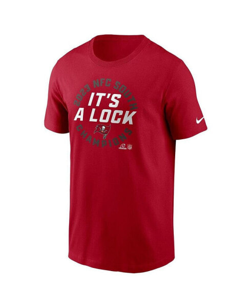 Men's Red Tampa Bay Buccaneers 2023 NFC South Division Champions Locker Room Trophy Collection T-shirt