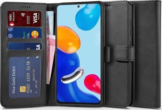 4kom.pl Etui z klapką portfel Wallet do Xiaomi Redmi Note 11 / 11S Black uniwersalny