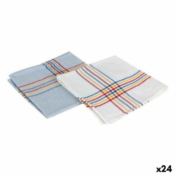 Текстильное полотенце Supernet Синий Белый (24 шт) (52 x 52 см)