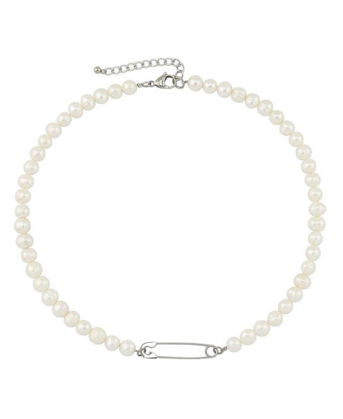 Rebl Jewelry mALONE Pearl Necklace