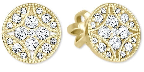 Design earrings with clear crystals 239 001 00874