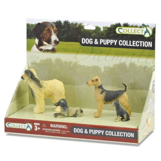 Фигурка Collecta Dogs & Puppy Set 4 Pieces Figure Collection (Коллекция Собак и Щенков 4 штуки)