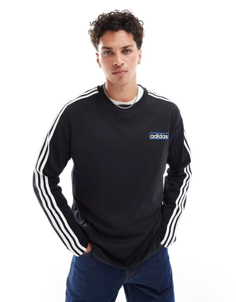 adidas Originals Adibreak long sleeve t-shirt in black