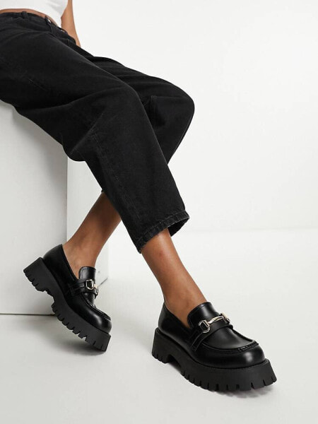 ASOS DESIGN Masterpiece chunky loafer in black