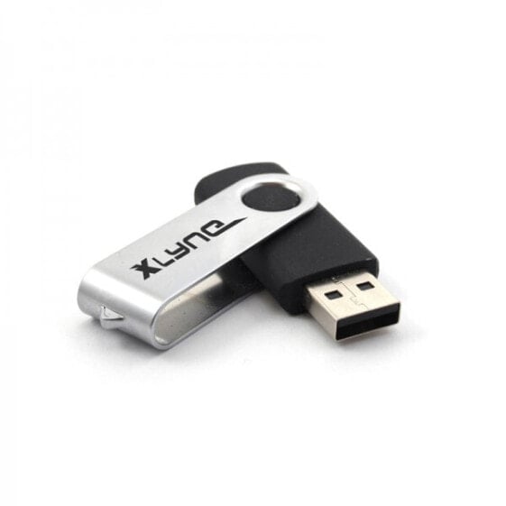 Черный флеш-накопитель USB 64 ГБ Xlyne GmbH Swing SWG - USB Type-A 2.0 - 8 MB/s - Swivel - Black, Silver