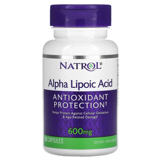Alpha Lipoic Acid, 600 mg, 30 Capsules